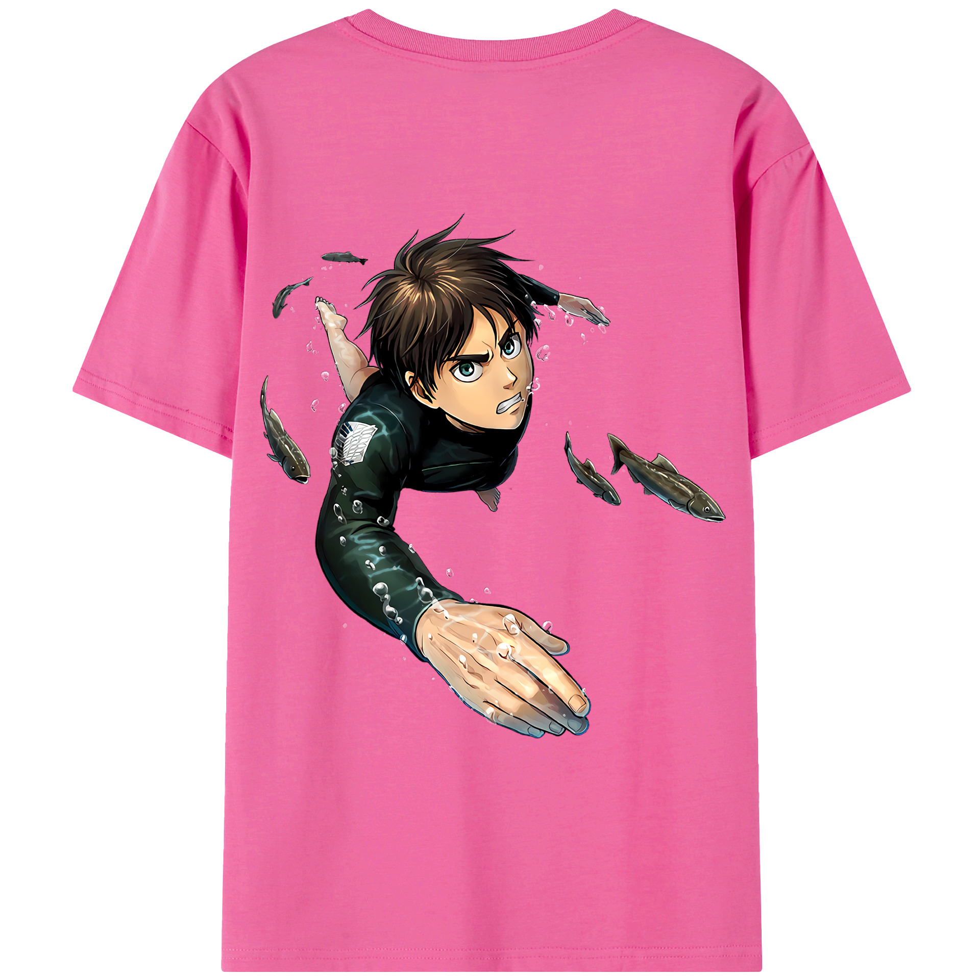 （画像用） 進撃の巨人 エレン･イェーガー Attack on Titan Eren Jäger レディース半袖Tシャツ(バックプリント)